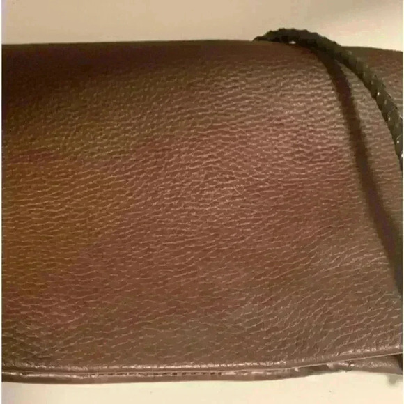 Brighton Women's Brown TwoTone Leather Magnetic Closure Clutch CrossBody Handbag - Picture 14 of 16